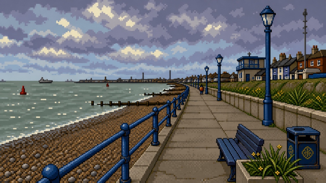 A walk beside the seawall